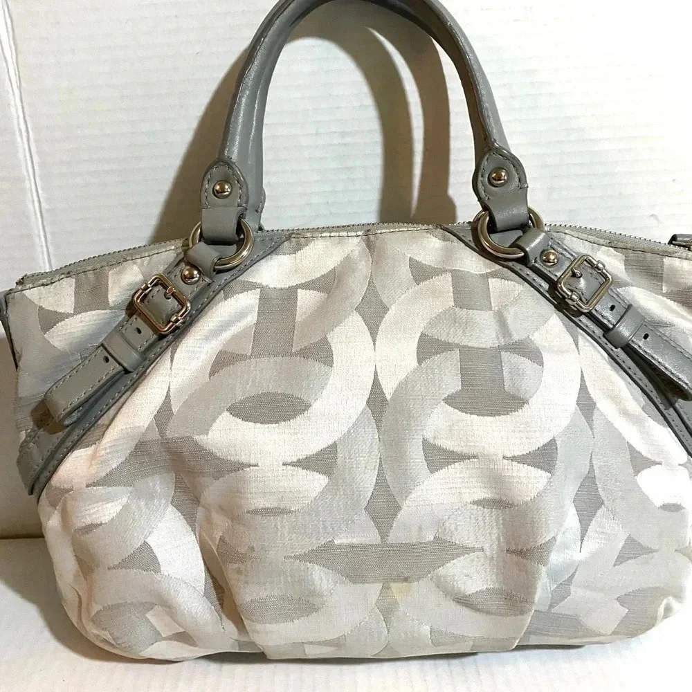 Coach grey nylon satchel handbag - Picture 2 of 8